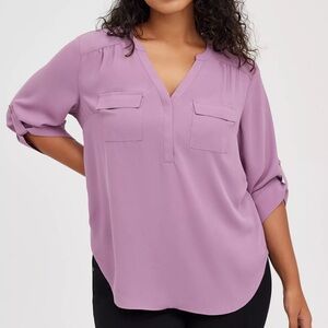 Torrid Purple Blouse